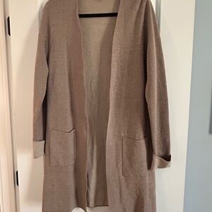 Apt. 9 Tan Open-Front Cardigan